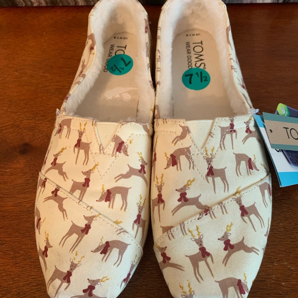 TOMS Cozy Faux Fur Lined Slip-Ons